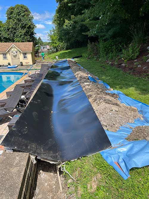 Weed Barrier Installation example 2